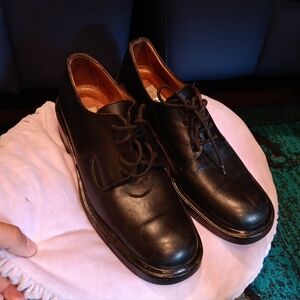 Coach Oxford Lace Shoes J 033 Black Wool Upper & Leather Lining Women's 7B